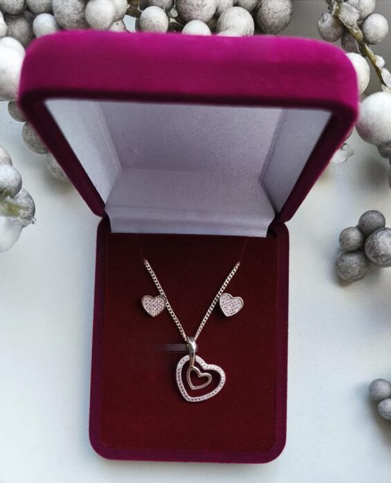 Jewelry Set “Pink Heart”